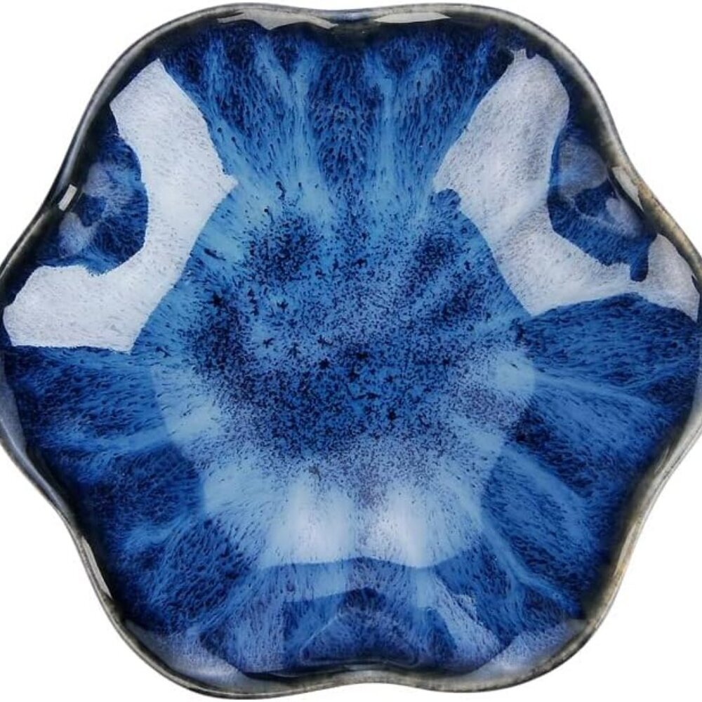 Lotus Leaf Shape Decorative Ring Tray, Small Key Bowl, Ceramic Trinket Tray Jewe